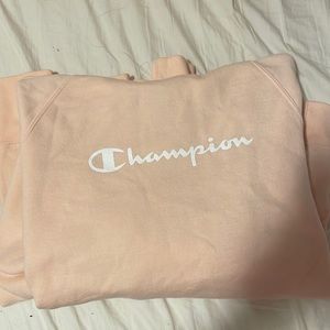 Oversized Pink Champion Hoodie